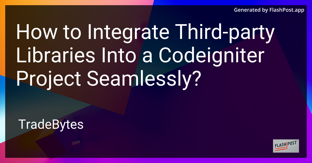 CodeIgniter Integration