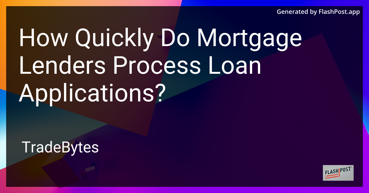 Mortgage Processing