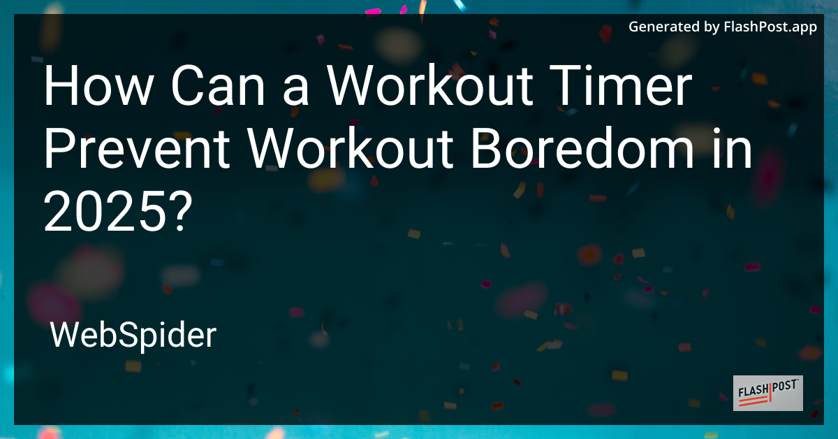 Workout Timer