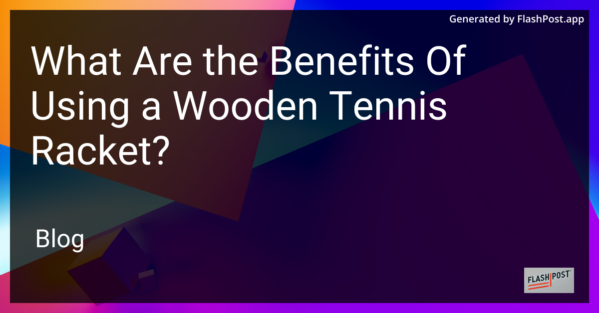 Wooden Tennis Racket