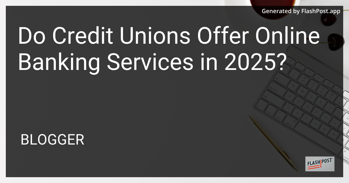 Credit Union Online Banking