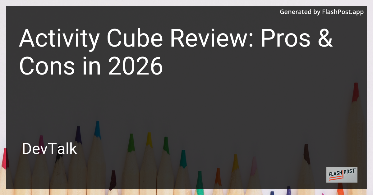 Activity Cube Review: Pros & Cons in 2026