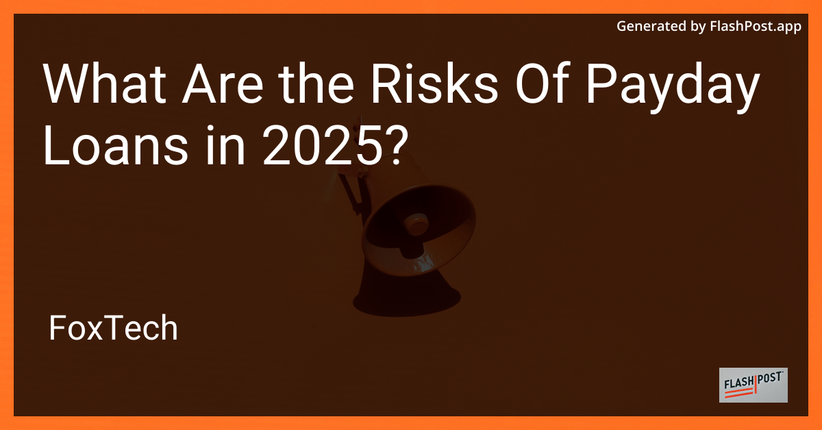 Risks of Payday Loans