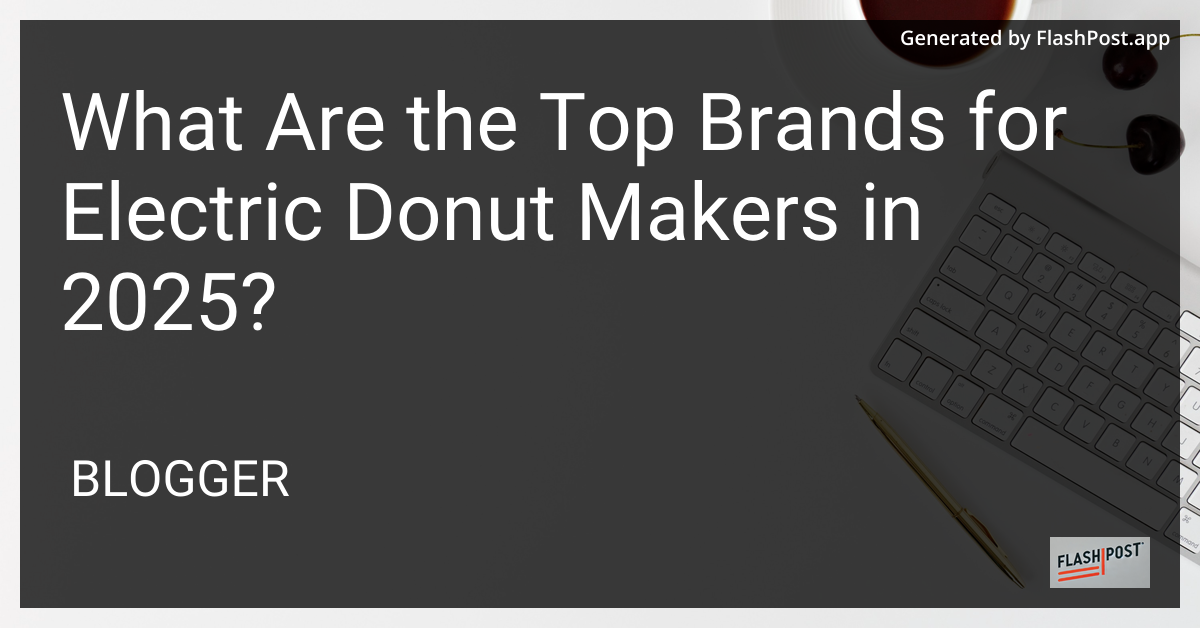 Electric Donut Maker