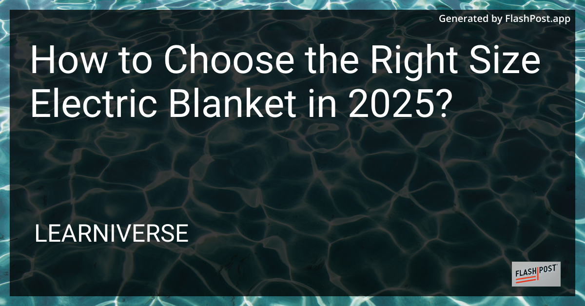 Electric Blanket