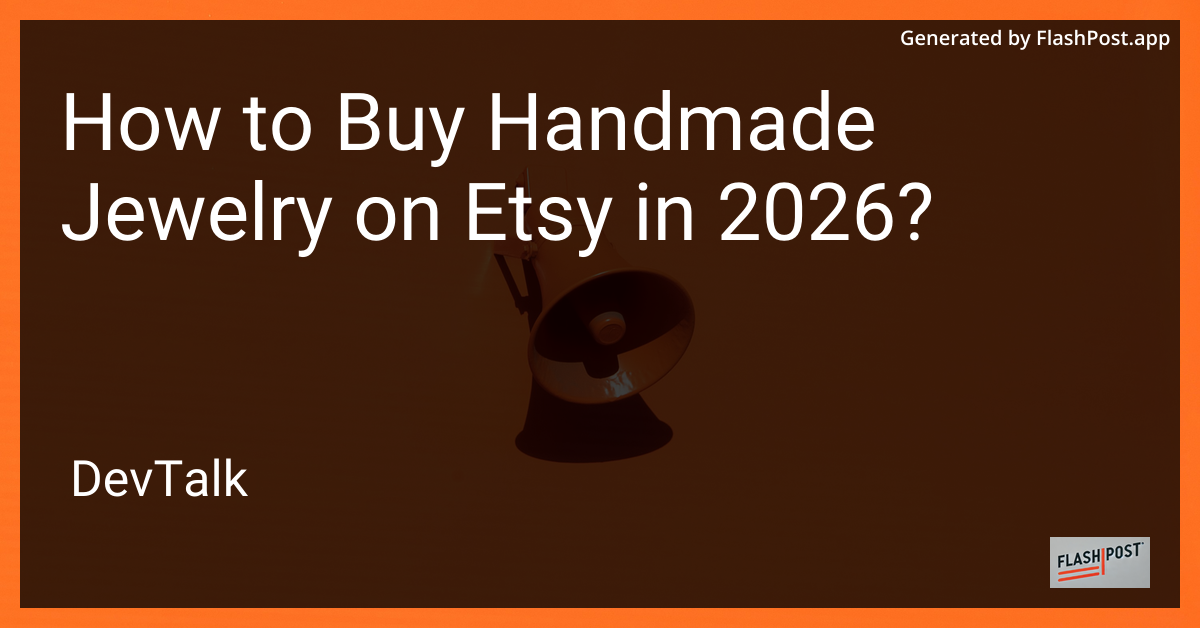 How to Buy Handmade Jewelry on Etsy in 2026?