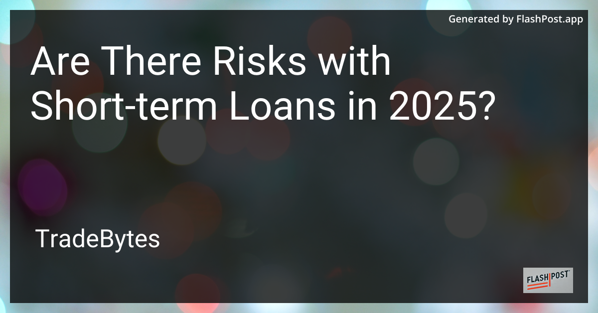 Short-term Loan Risks Image