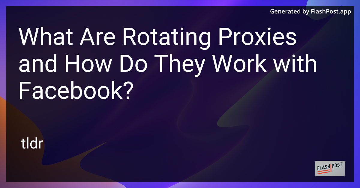 Rotating Proxies