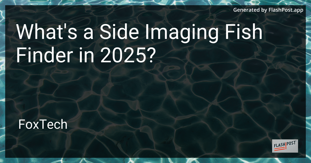 Side Imaging Fish Finder