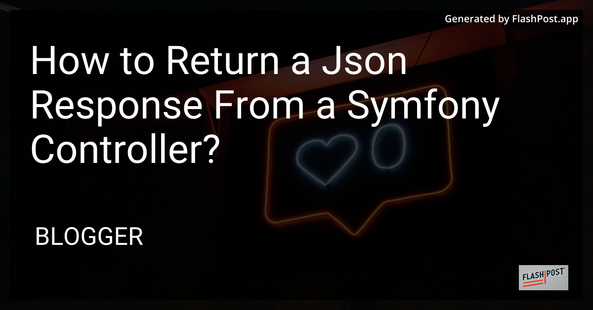 Symfony JSON Response