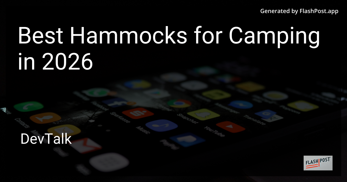 Best Hammocks for Camping in 2026