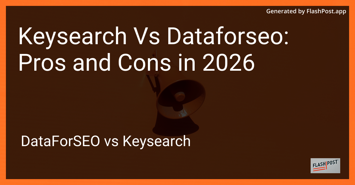 Keysearch Vs Dataforseo: Pros and Cons in 2026