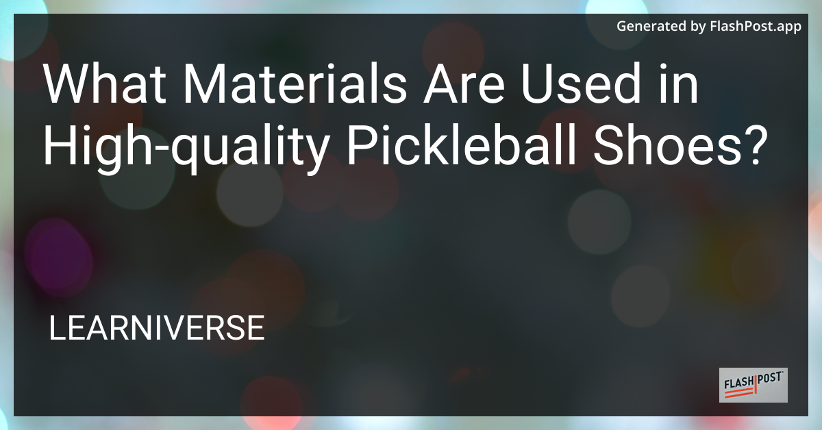 Pickleball Shoes