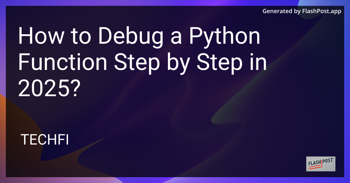 Debugging Python
