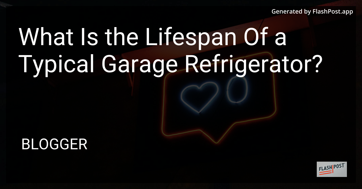 Garage Refrigerator