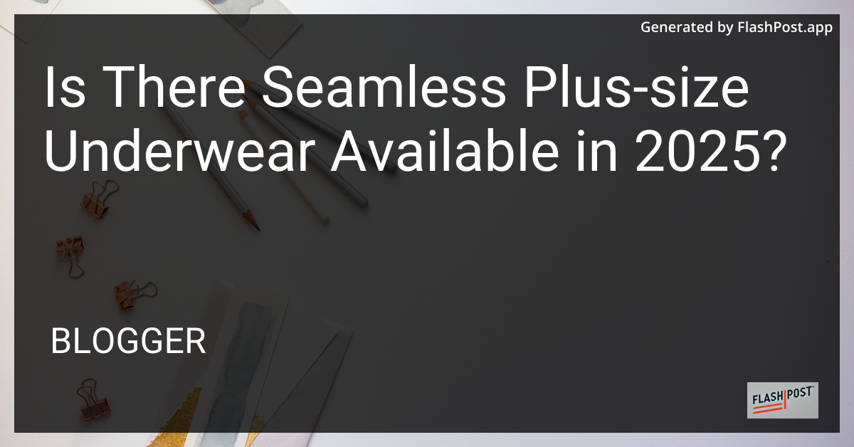 Seamless Plus-Size Underwear