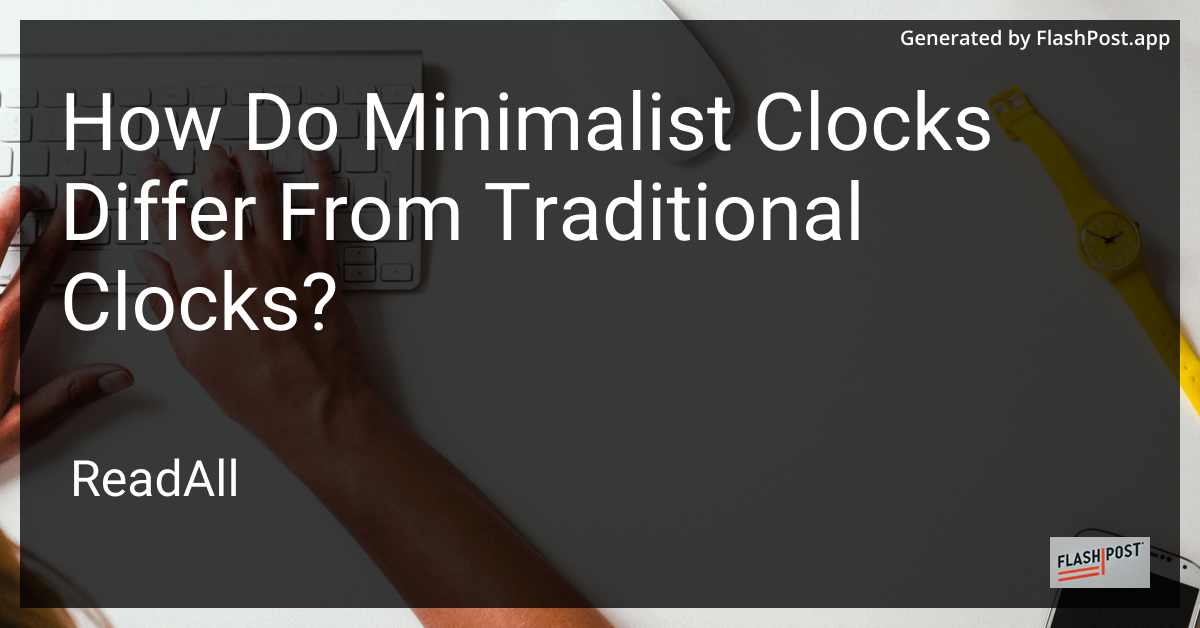 Minimalist Clocks