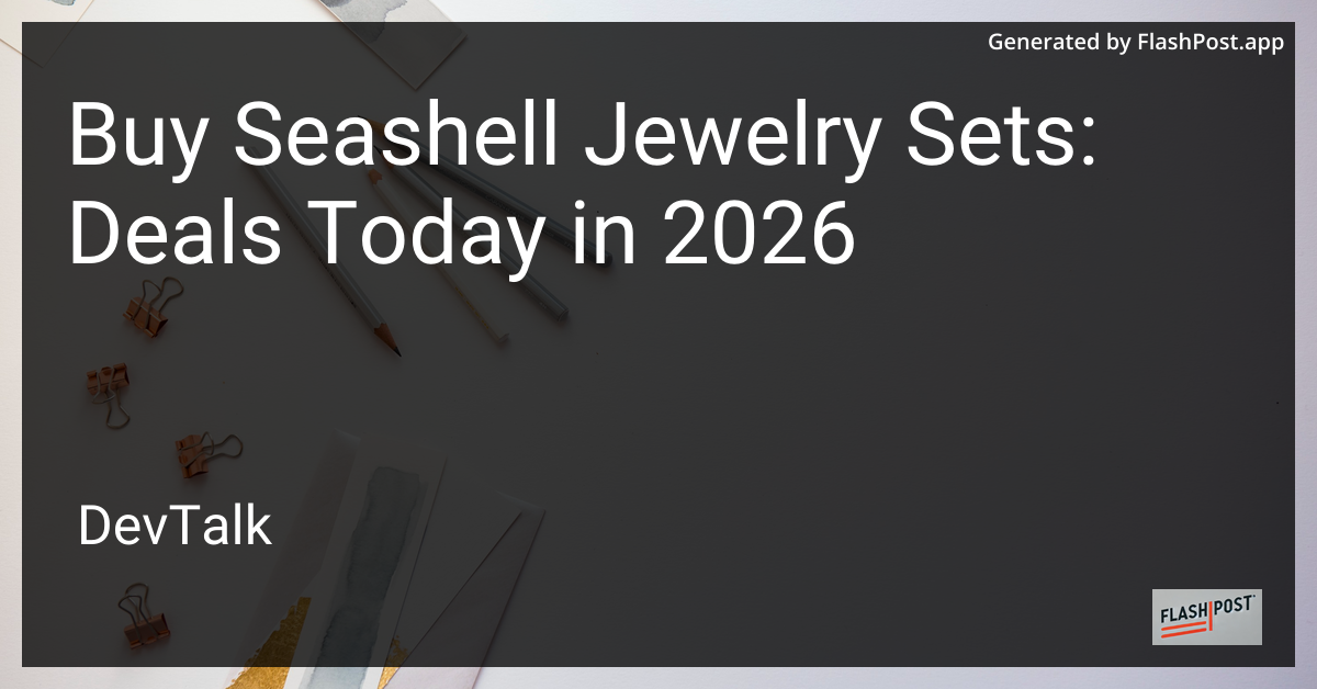 Buy Seashell Jewelry Sets: Deals Today in 2026