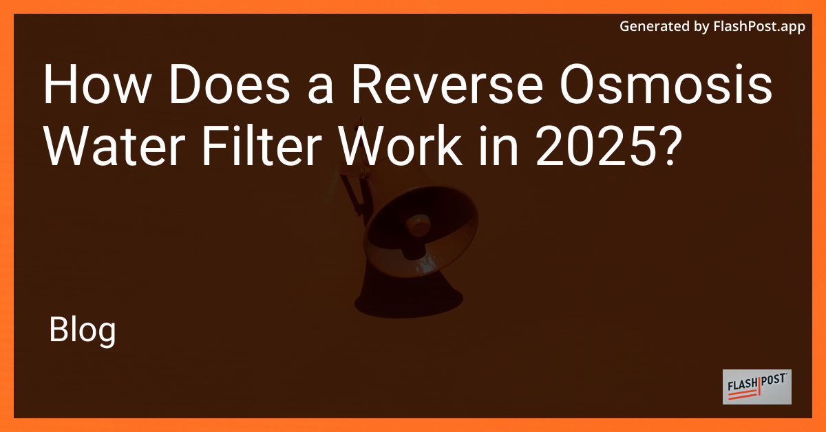 Reverse Osmosis Water Filter