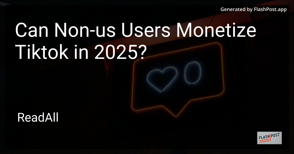 Monetizing TikTok