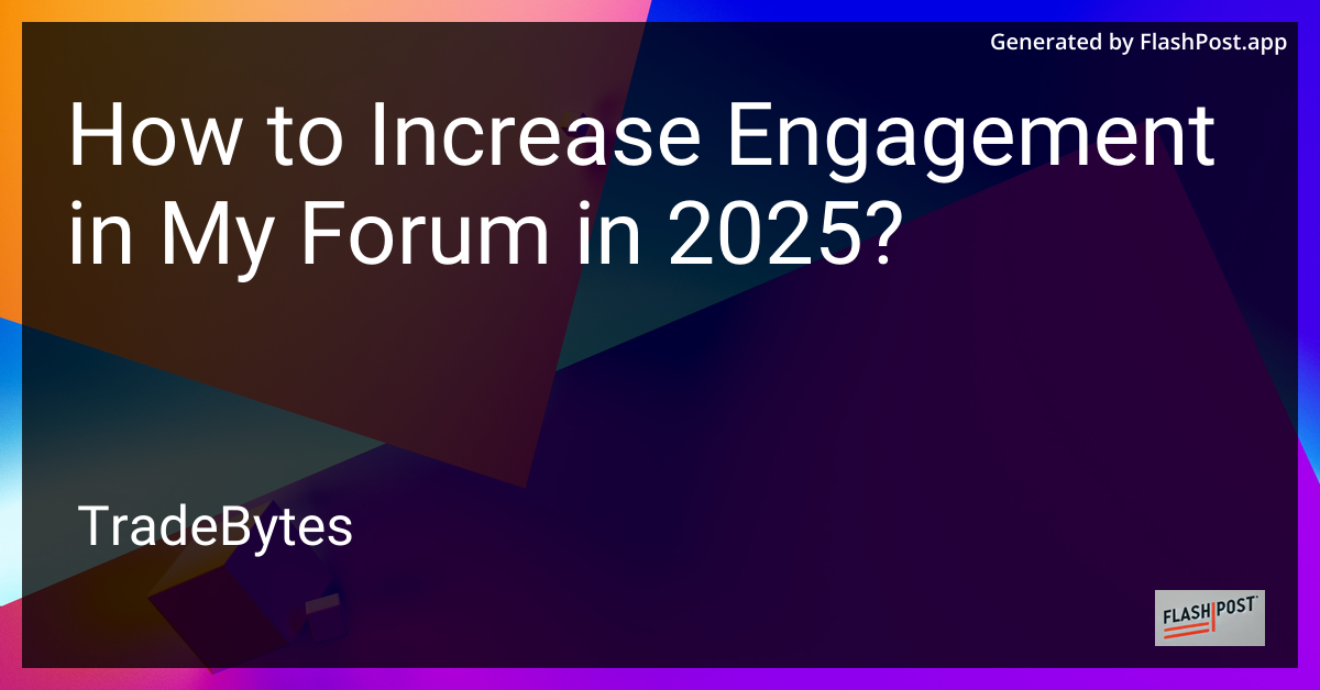 Forum Engagement