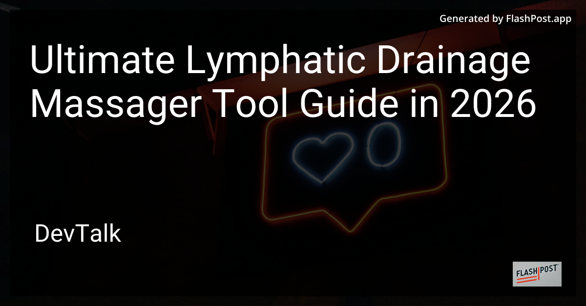 Ultimate Lymphatic Drainage Massager Tool Guide in 2026