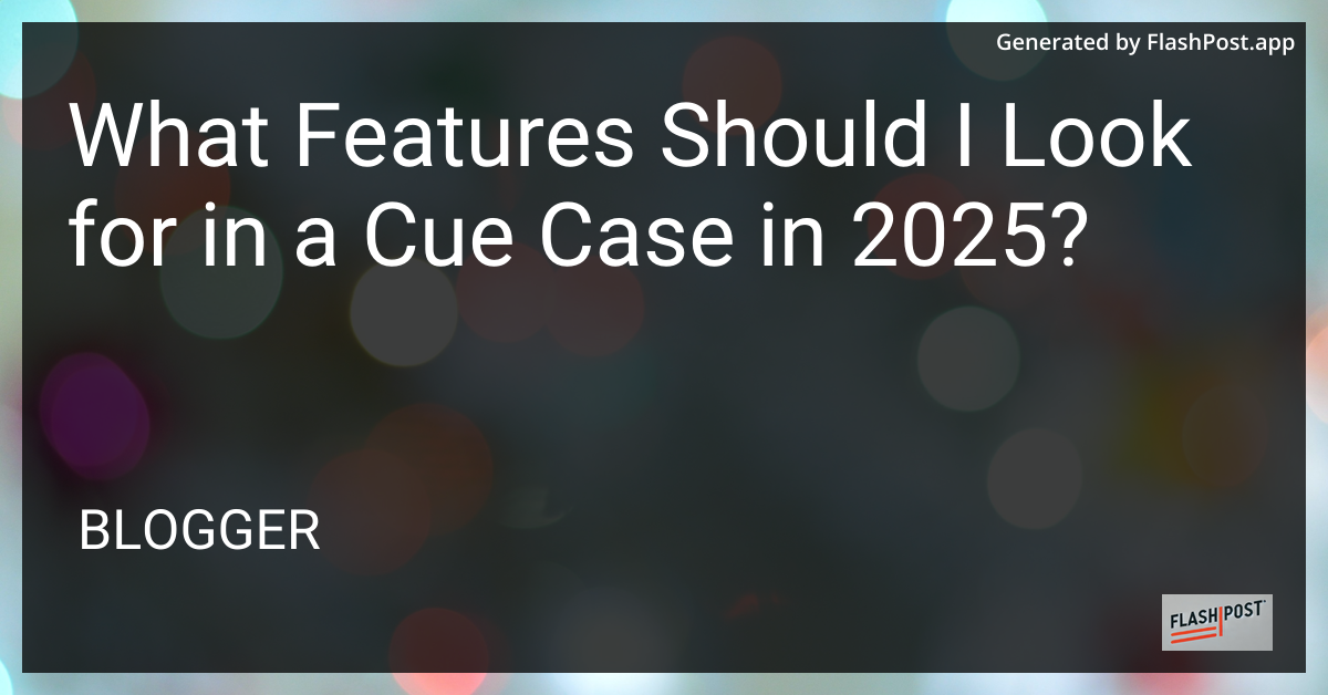 Cue Case