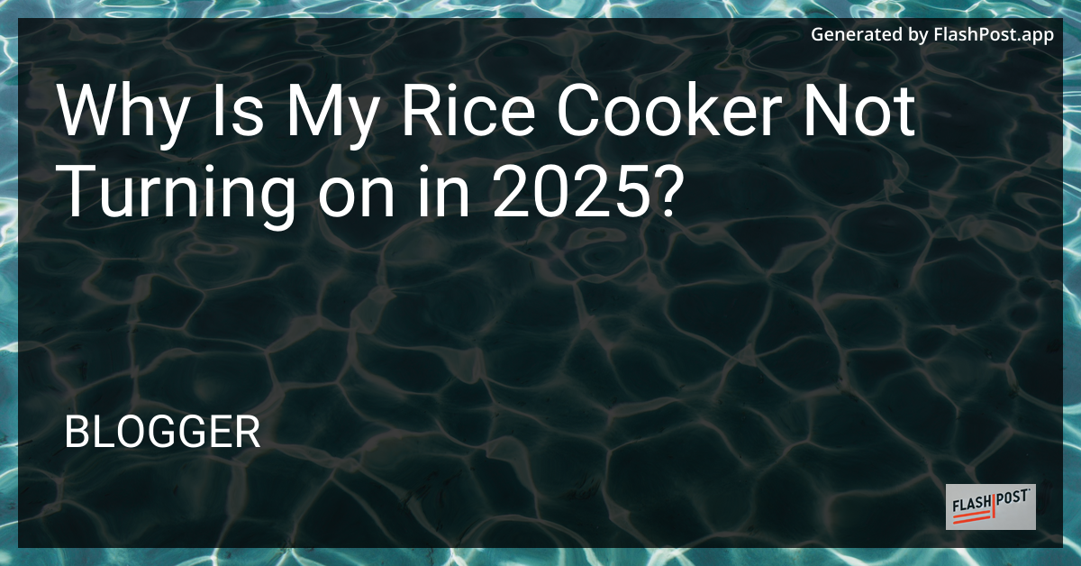 Rice Cooker Image