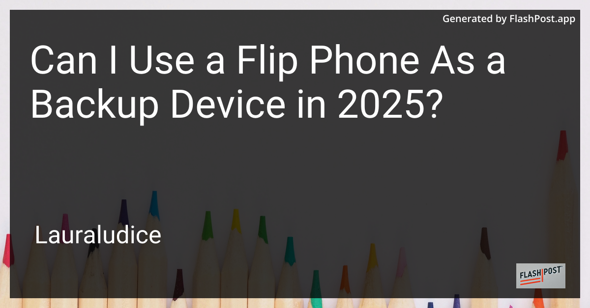 Classic Flip Phone
