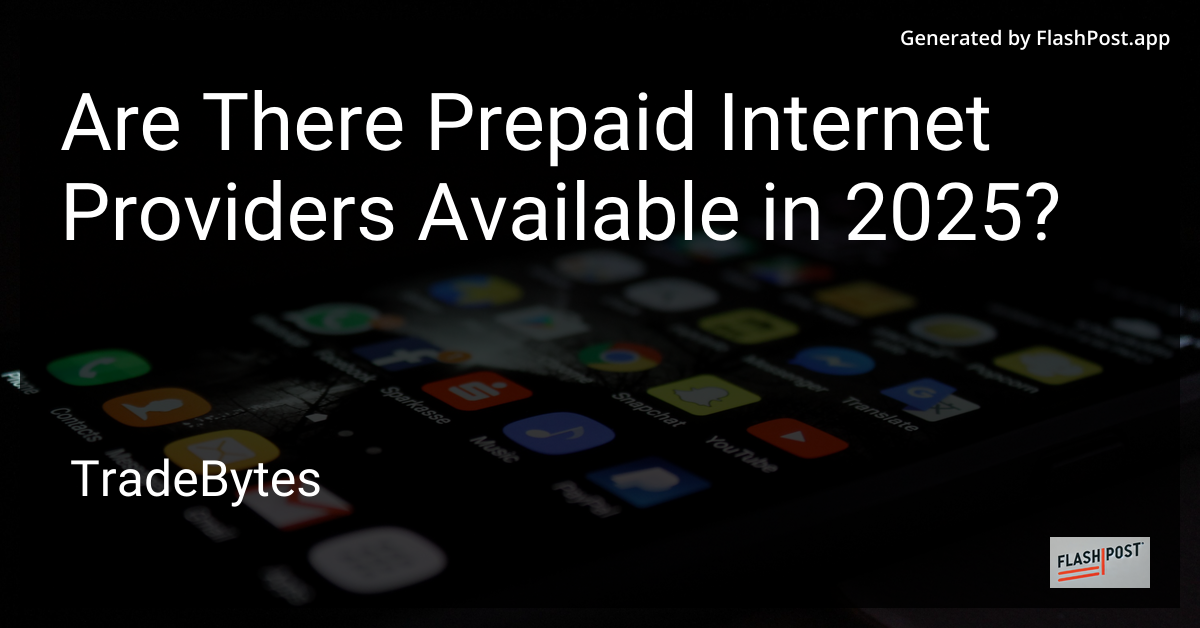 Prepaid Internet 2025