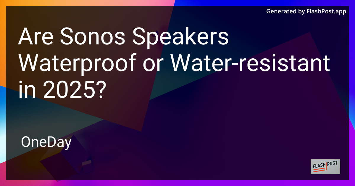 Sonos Speaker