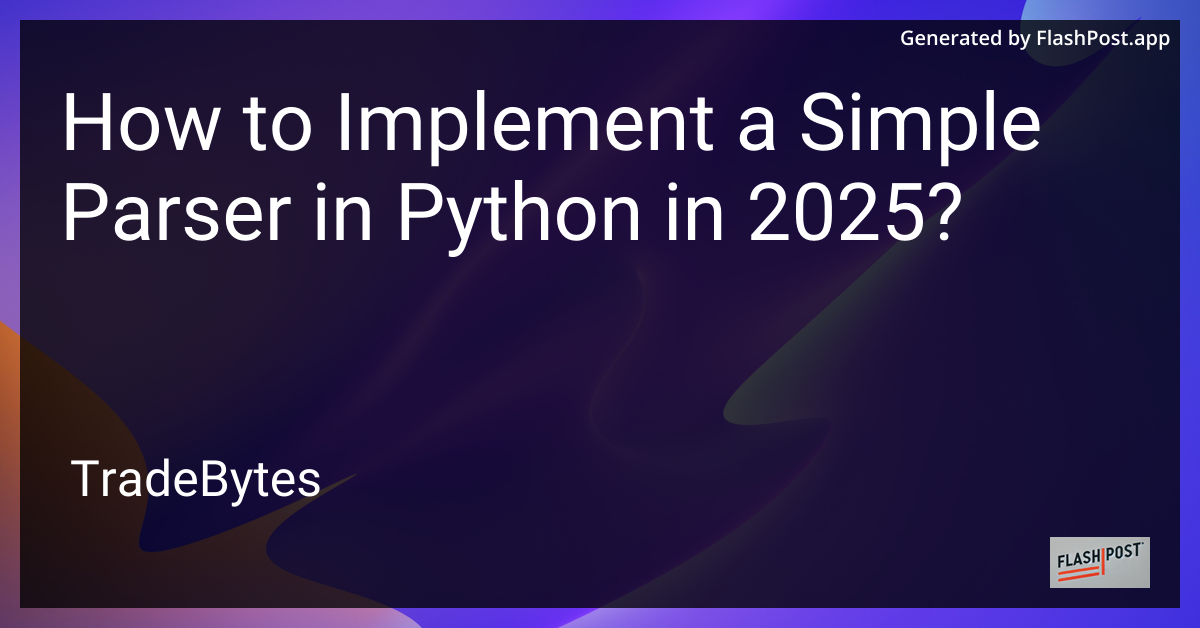 Simple Parser in Python