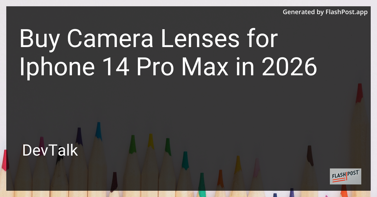 Buy Camera Lenses for Iphone 14 Pro Max in 2026
