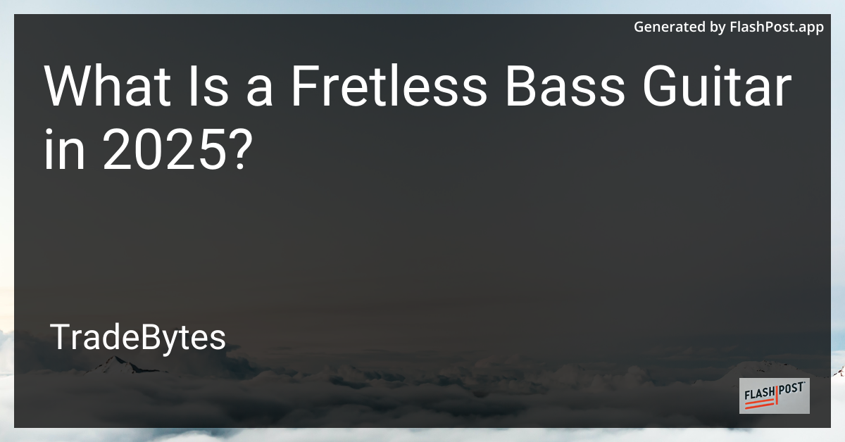 Fretless Bass Guitar