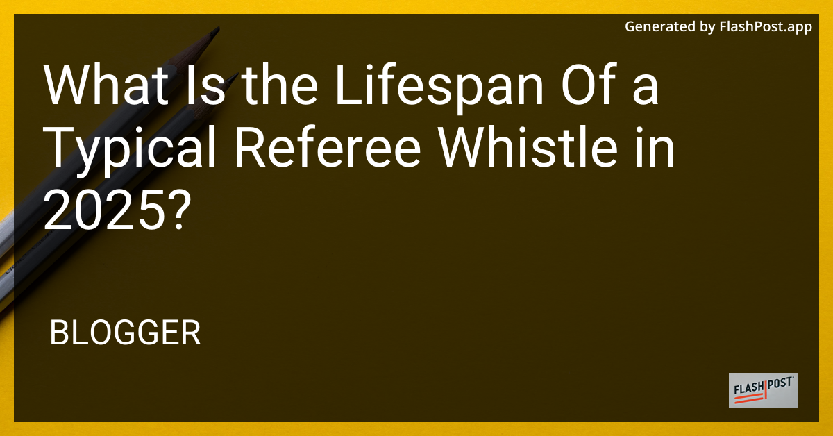 Referee Whistle