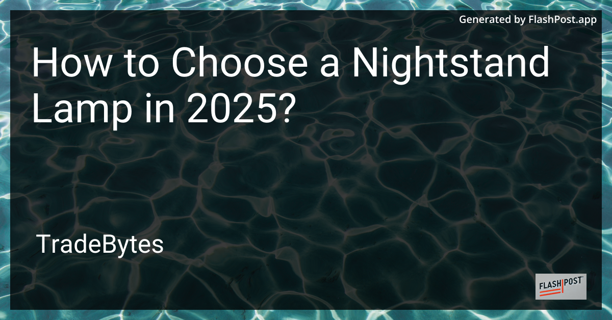 Nightstand Lamp