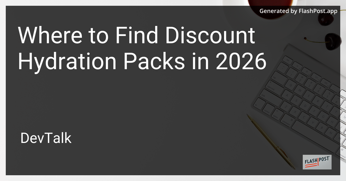 Where to Find Discount Hydration Packs in 2026