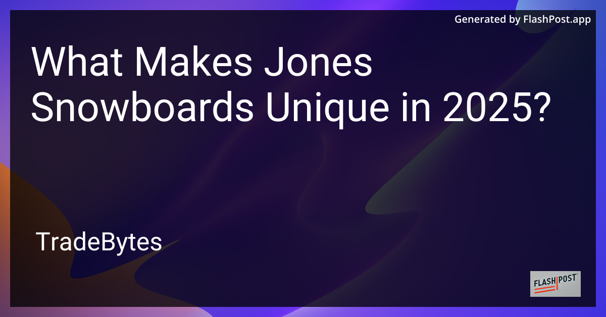 Jones Snowboards