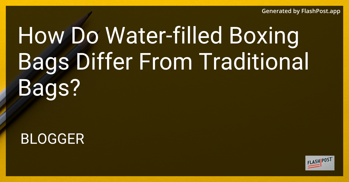 Water-Filled Boxing Bag